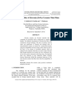 Bio-Compatibility of Zirconia (Zro) Ceramic Thin Films