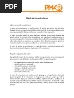 Matriz de Comunicaciones - Guia