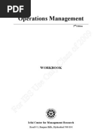 Operation Management Workbook For Students