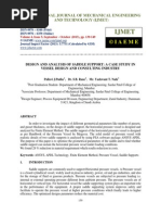 Aa Design and Analysis of Saddle Support