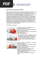 KPJ Knee Arthroscopy Exercise Guide