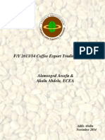 Ethiopia's Coffee Export Performance Report - Fiscal Year 2013/14 by Ethiopian Coffee Exporters' Association (EECA)