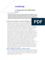 El FMI y La Organización Mundial Del Comercio