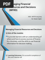 Sources of Finance - MFRD