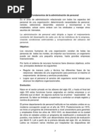 Fundamentos de La Administración de Personal