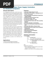 High-Efficiency, Main Power Supply Controllers For Notebook Computers