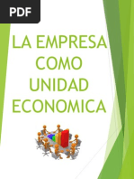 La Empresa Como Unidad Económica.