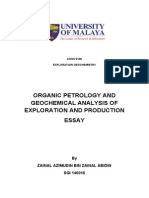 Organic Geochemistry and Petrography For Oil and Gas Exploration and Production