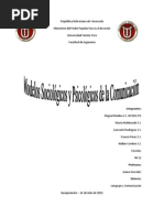 Modelos Sociológicos y Psicológicos de La Comunicación