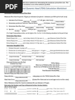 Simplified TDH Worksheet