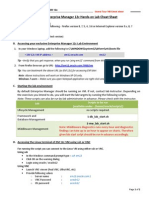 Oracle Enterprise Manager 12c Hands On Lab Cheat Sheet