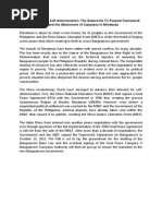 Inclusive Right To Self-Determination: The Grassroots Tri-Peoples Framework Toward The Attainment of Justpeace in Mindanao