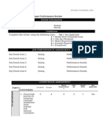 Human Resources Manager Appraisal Form