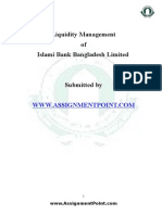 Liquidity Management of Islami Bank Bangladesh LTD