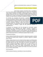 Pontos Positivos e Negativos Das Dimensões Éticas e Sociais em TI: Emprego e Condições de Trabalho