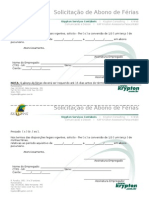 Formulário de Pedido de Férias (RH)