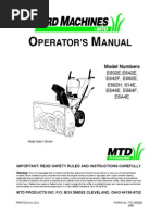 Yard Machine Snow Blower Owners Manual