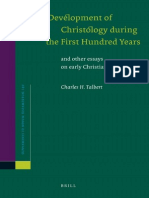 Charles H. Talbert The Development of Christology During The First Hundred Years Supplements To Novum Testamentum 2011 PDF