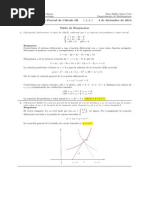 Corrección Segundo Parcial Cálculo III, 4 de Diciembre de 2014