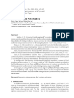 Dual Plane and Kinematics: Salim Y Ce (A) and Mutlu Akar (A)