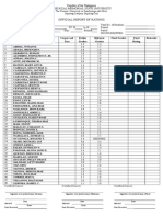 Official Report of Ratings: Jose Rizal Memorial State University