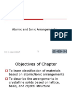 Atomic and Ionic Arrangements