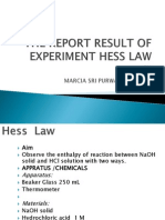 The Report Result of Experiment Hess Law