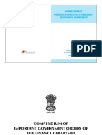 Compendium Government Orders Finance Department PDF