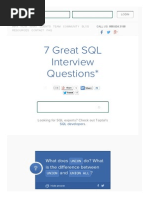 7 Great SQL Interview Questions and Answers - Toptal