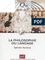 La Philosophie Du Langage 