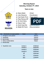 Rsudza: Morning Report Saturday, October 4, 2014