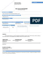 Form A9 Fees Collection Report - SBMSC