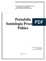 Portofoliu Semiologia Proceselor Psihice