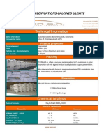 FICHA TECNlCA ULEXITA CALCINADA