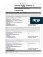 Formulario - Proyecto Santa Elena