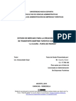 Venezuela Estudio Mercado Creacion Empresa de Transporte Maritimo Cubra Rutas