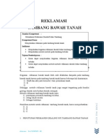 Modul Reklamasi Tambang Bawah Tanah