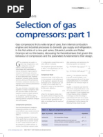 Selection of Gas Compressors - Part 1