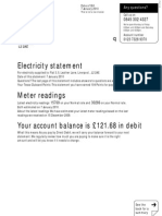 Electricity Statement Meter Readings: Your Account Balance Is