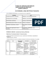 Planifica 01 - Quinto Ciencias - Primera Unidad