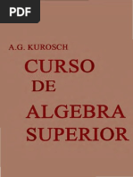 Curso de Algebra Superior Kurosh