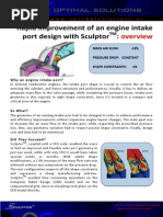 Engine Intake Port Optimization in Sculptor