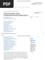 Characteristic of DC Compound Wound Generators - Electrical4u