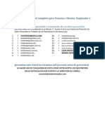 Aviso de Privacidad Completo para Empleados y Candidatos Reclutamiento