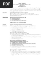 Teaching Resume