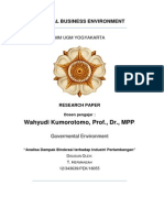 Research - Paper - GBE - Analisa Dampak Birokrasi Pemerintah Terhadap Industri Pertambangan