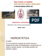 Hidrostatica e Hidrodinamica. CASTILLO