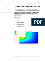 Tutorial 23 Anchored Sheet Pile Wall