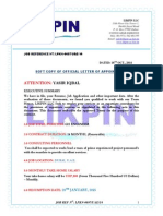 Likpin Job Offer Contract - Appointment Letter Soft