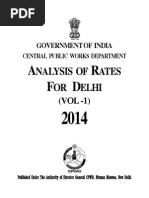 Delhi Analysis of Rates 2014 Vol-1 PDF